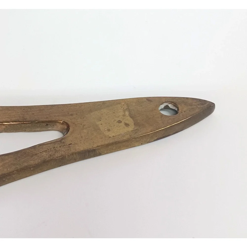 Vintage Brass Wall Candle Holder Sconce MCM Teardrop